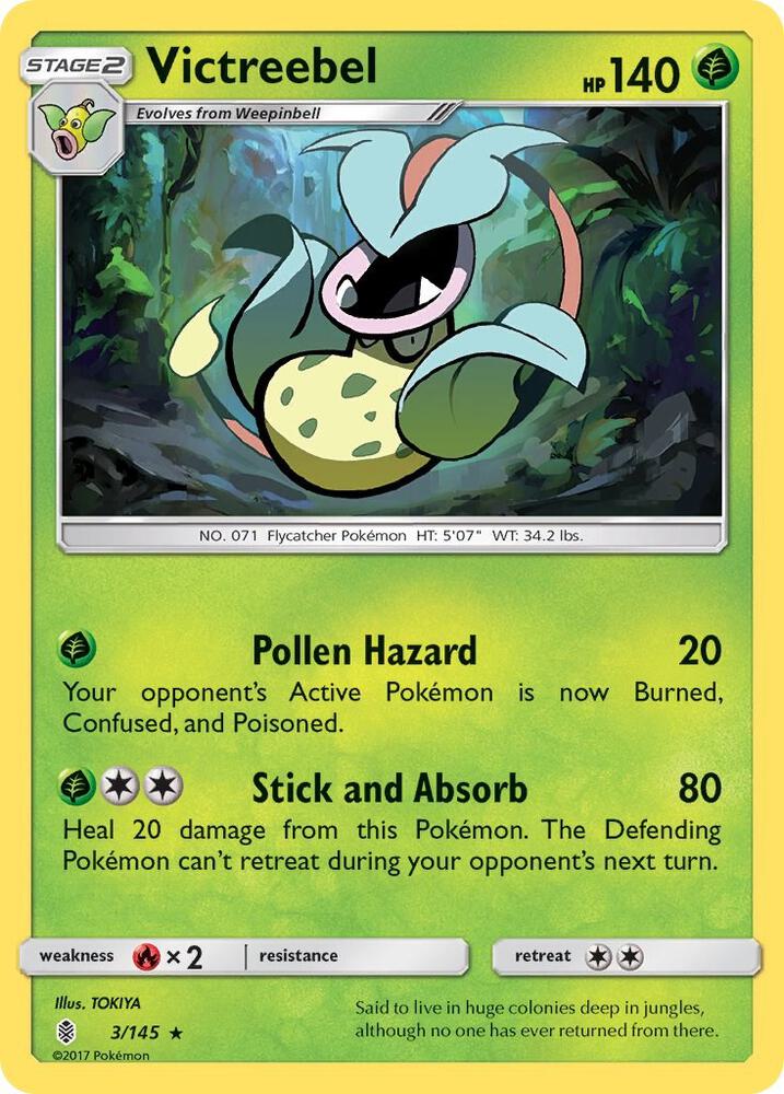 Pokemon Victreebel 3/145 Guardians Rising
