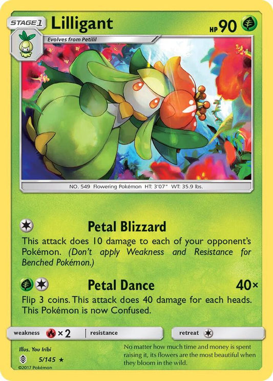 Pokemon Lilligant 5/145 Guardians Rising