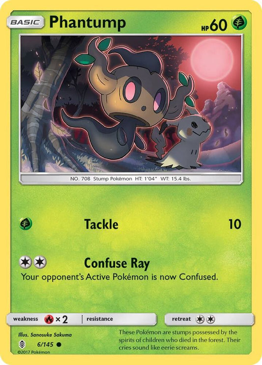 Pokemon Phantump 6/145 Guardians Rising