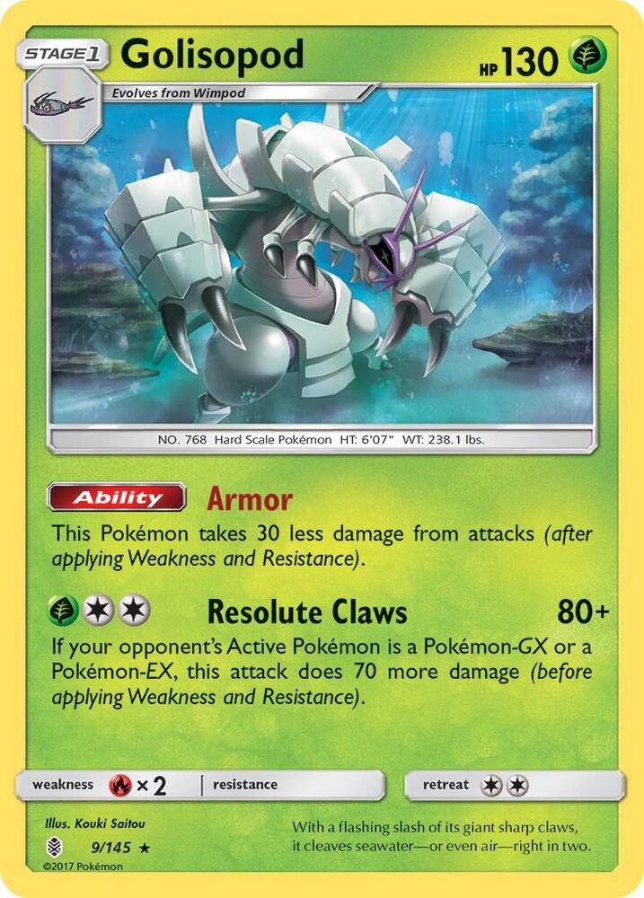 Pokemon Golisopod 9/145 Guardians Rising