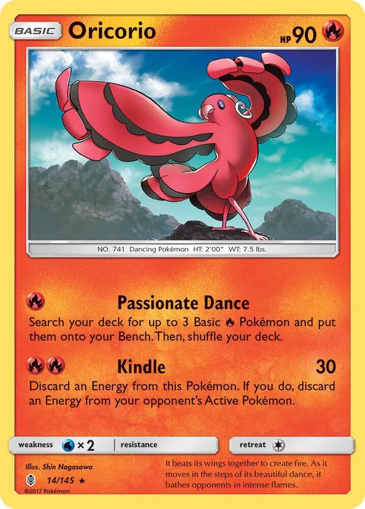 Pokemon Oricorio 14/145 Guardians Rising