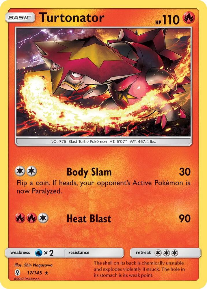 Pokemon Turtonator 17/145 Guardians Rising