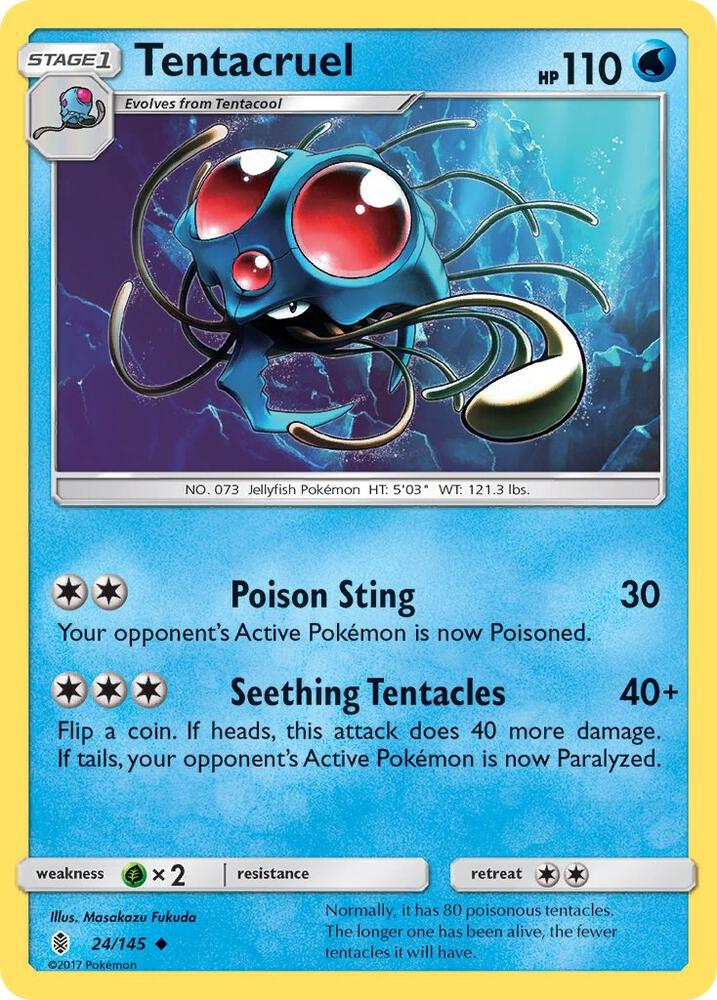 Pokemon Tentacruel 24/145 Guardians Rising