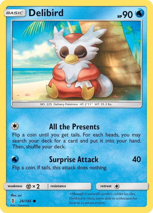 Pokemon Delibird 26/145 Guardians Rising