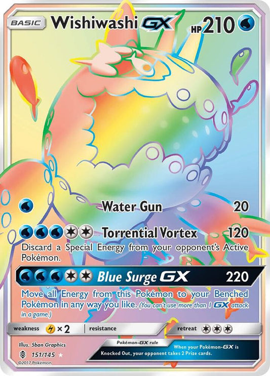 Pokemon Wishiwashi GX 151/145 Guardians Rising
