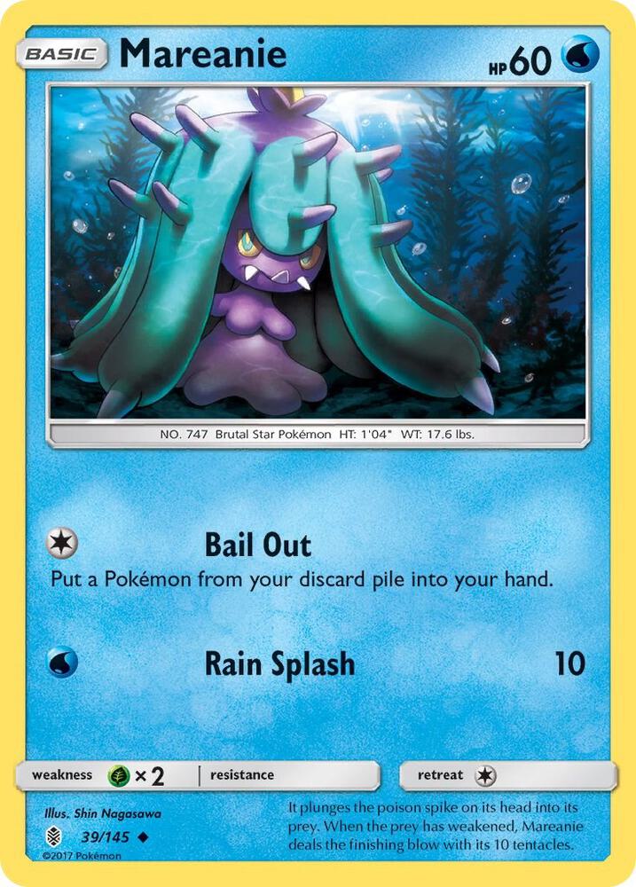 Pokemon Mareanie 39/145 Guardians Rising