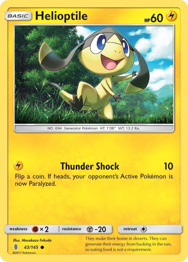 Pokemon Helioptile 43/145 Guardians Rising