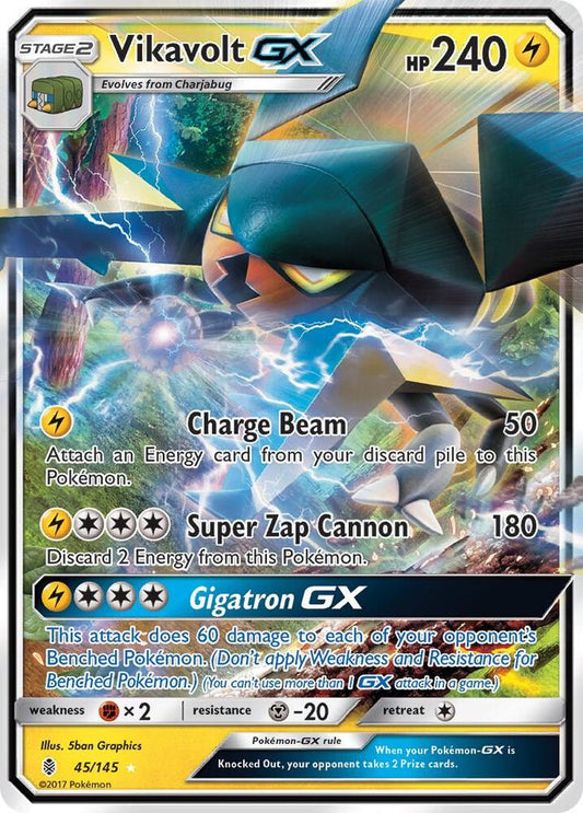 Pokemon Vikavolt GX 45/145 Guardians Rising