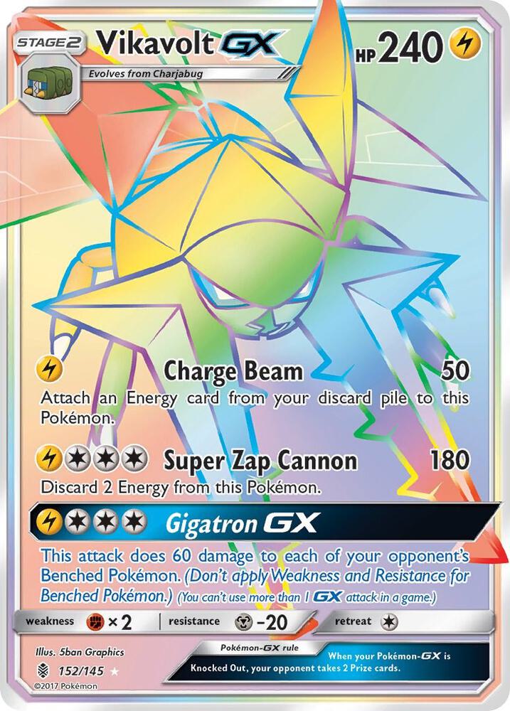 Pokemon Vikavolt GX 152/145 Guardians Rising