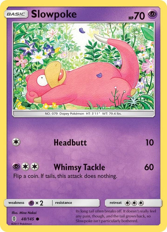 Pokemon Slowpoke 48/145 Guardians Rising