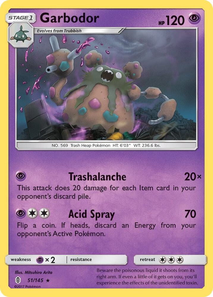 Pokemon Garbodor 51/145 Guardians Rising