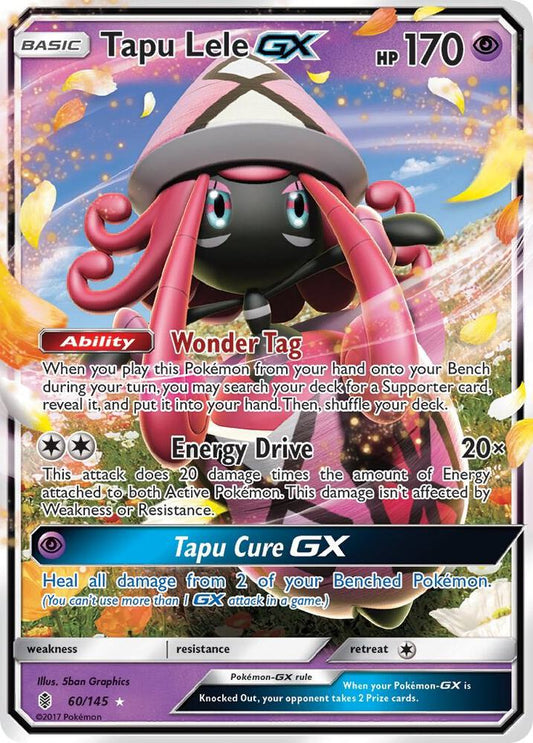 Pokemon Tapu Lele GX 60/145 Guardians Rising