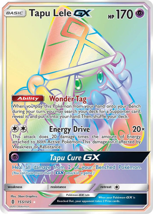 Pokemon Tapu Lele GX 155/145 Guardians Rising
