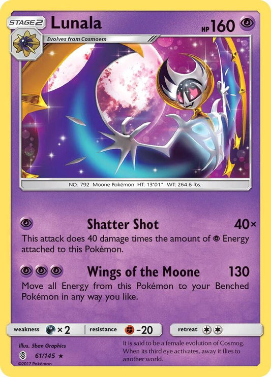 Pokemon Lunala 61/145 Guardians Rising