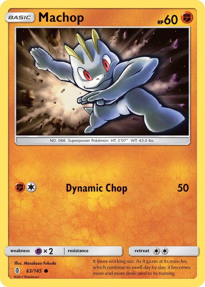 Pokemon Machop 63/145 Guardians Rising