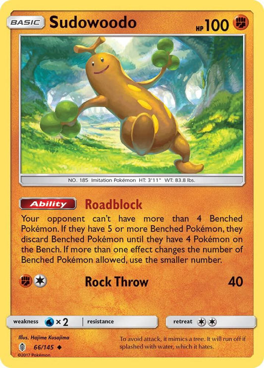 Pokemon Sudowoodo 66/145 Guardians Rising