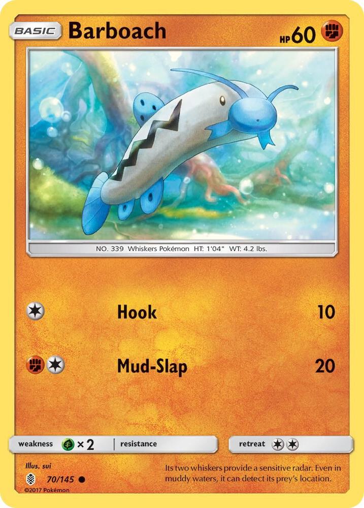Pokemon Barboach 70/145 Guardians Rising