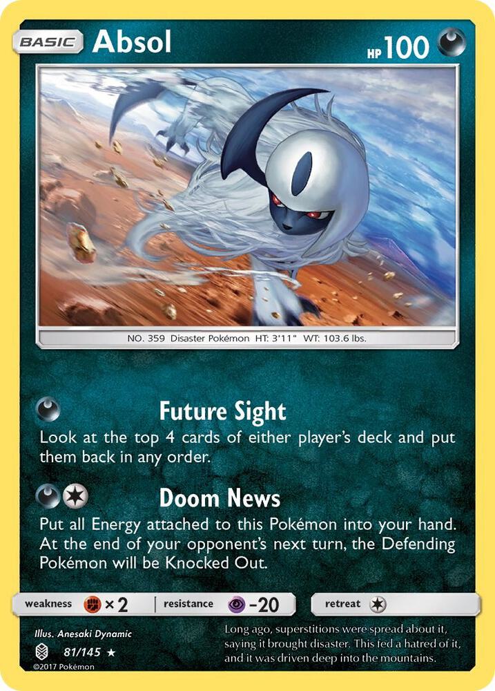 Pokemon Absol 81/145 Guardians Rising