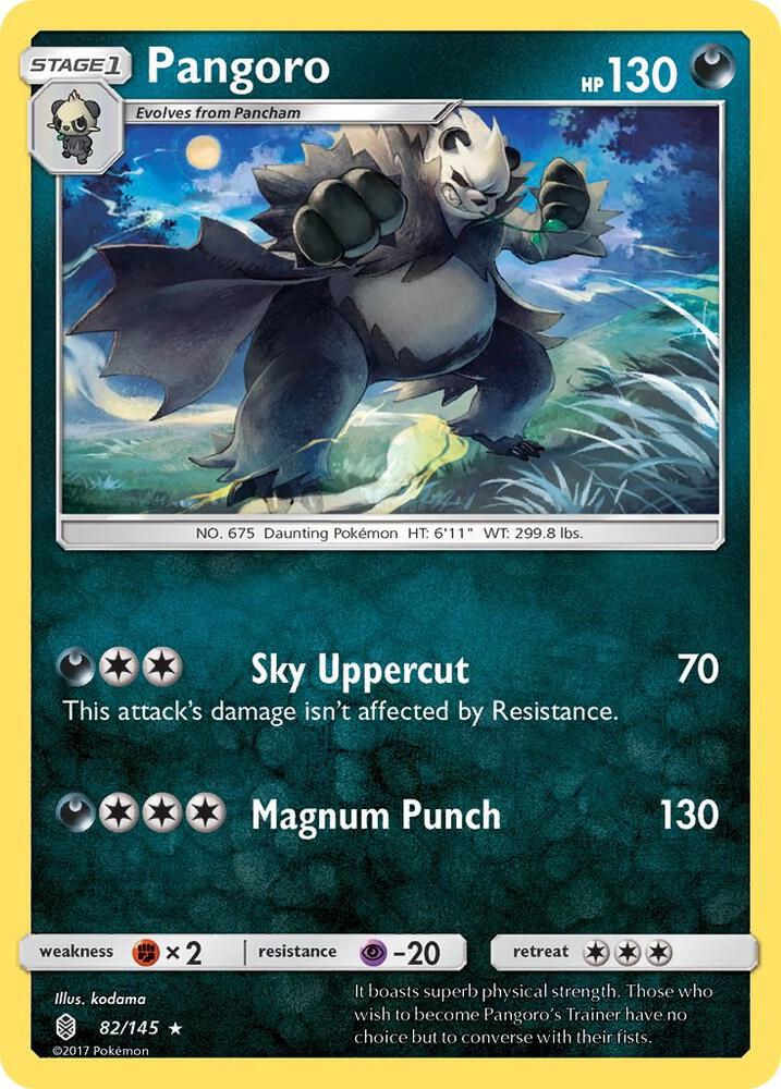 Pokemon Pangoro 82/145 Guardians Rising