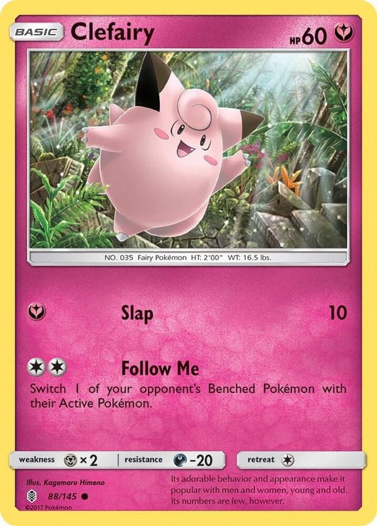 Pokemon Clefairy 88/145 Guardians Rising