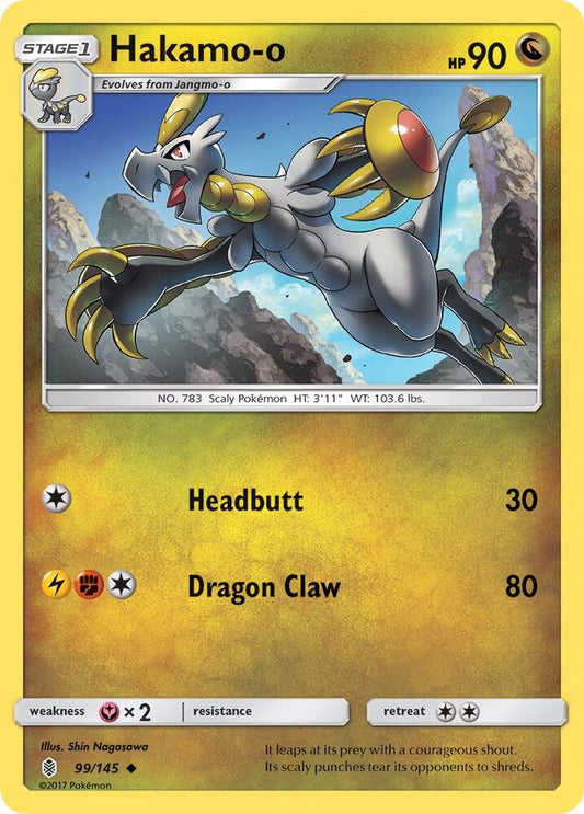 Pokemon Hakamo-o 99/145 Guardians Rising
