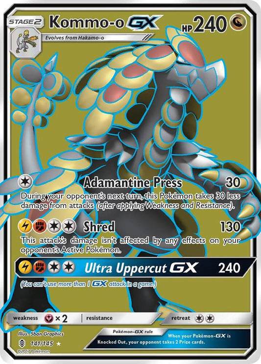 Pokemon Kommo-o GX 141/145 Guardians Rising