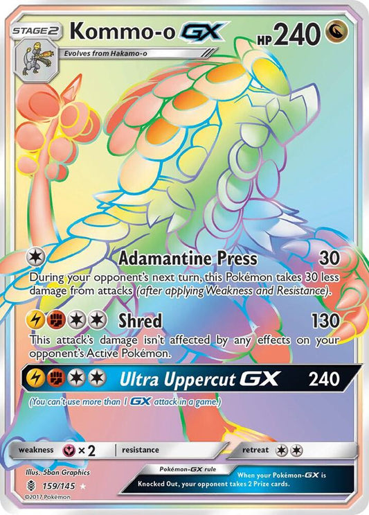 Pokemon Kommo-o GX 159/145 Guardians Rising
