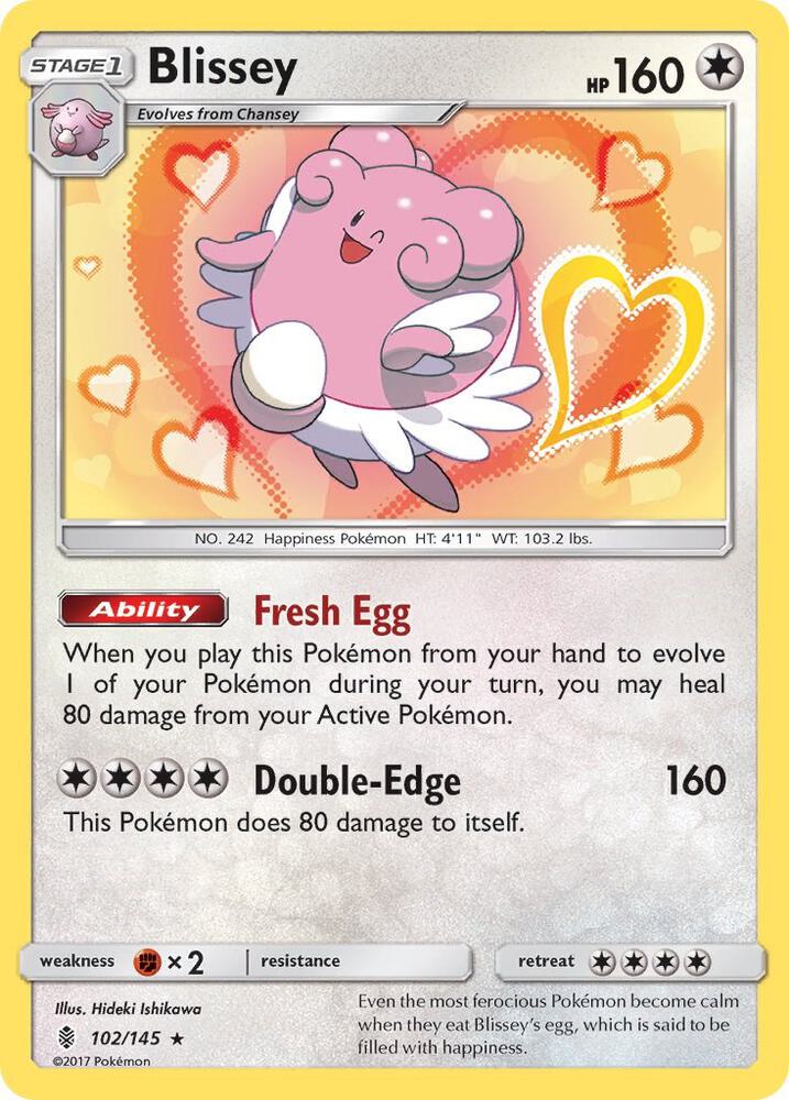 Pokemon Blissey 102/145 Guardians Rising