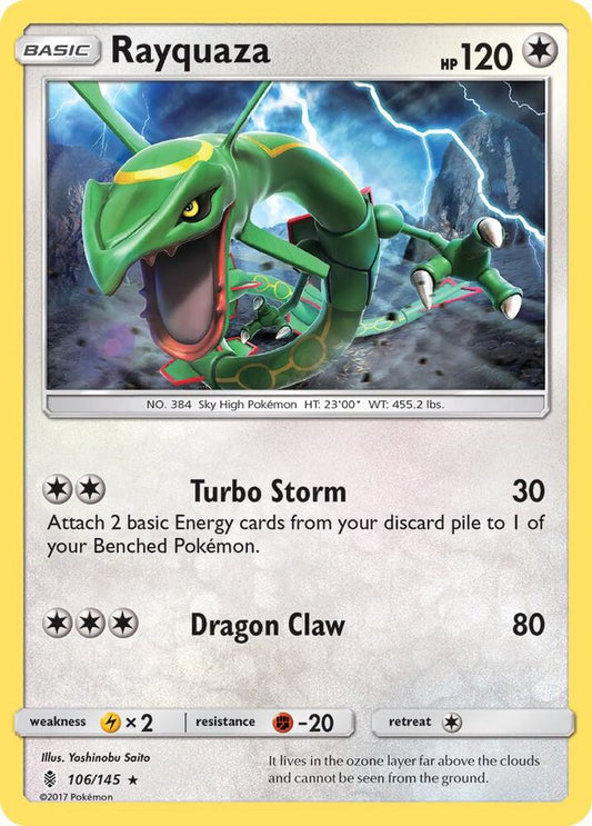 Pokemon Rayquaza 106/145 Guardians Rising