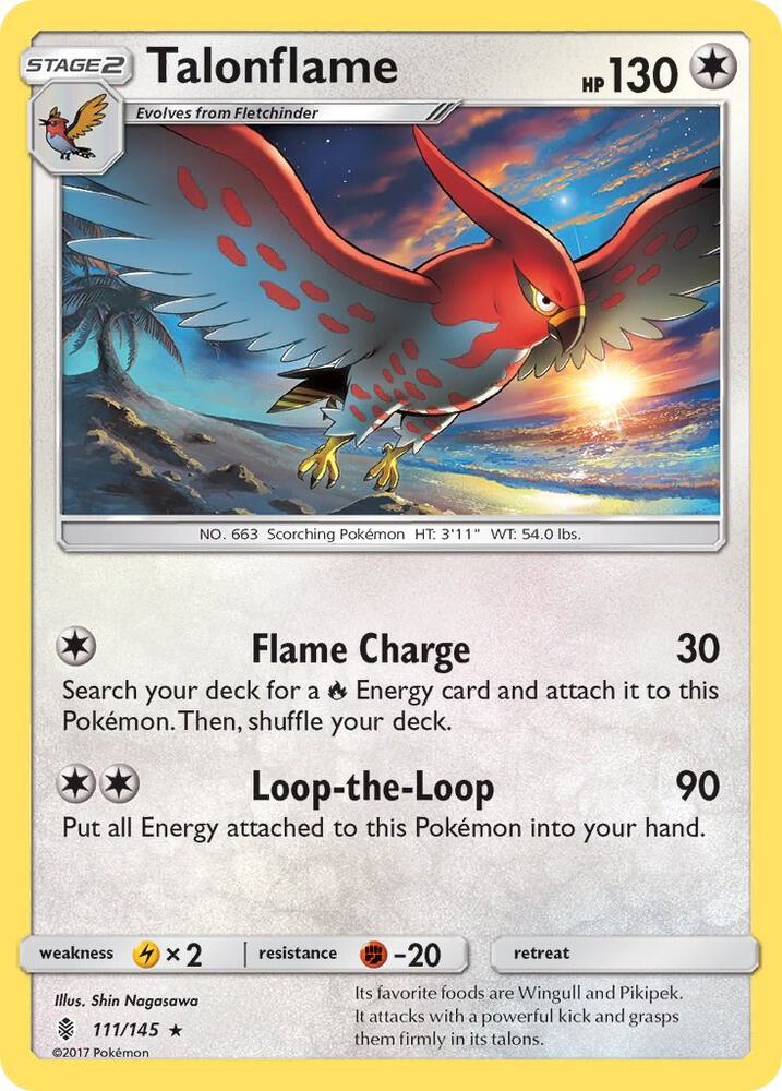 Pokemon Talonflame 111/145 Guardians Rising