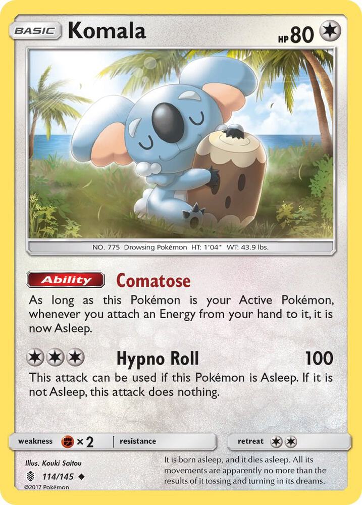 Pokemon Komala 114/145 Guardians Rising