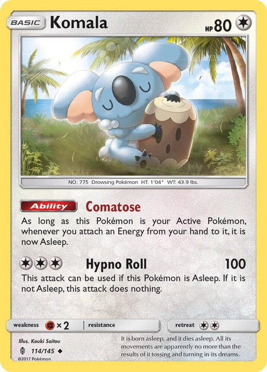 Pokemon Komala 114/145 Guardians Rising