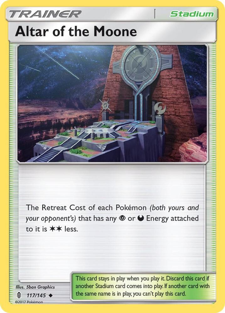Pokemon Altar of the Moone 117/145 Guardians Rising