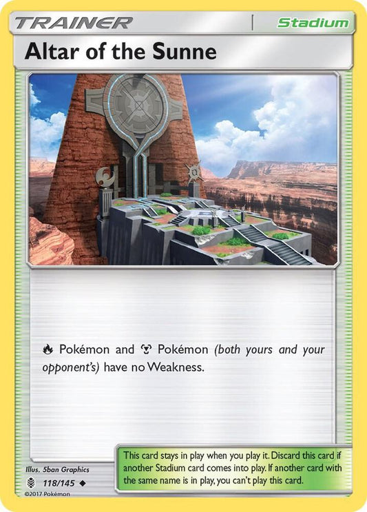 Pokemon Altar of the Sunne 118/145 Guardians Rising
