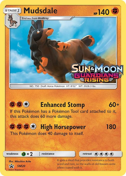 Pokemon Mudsdale SM20 SM Black Star Promos