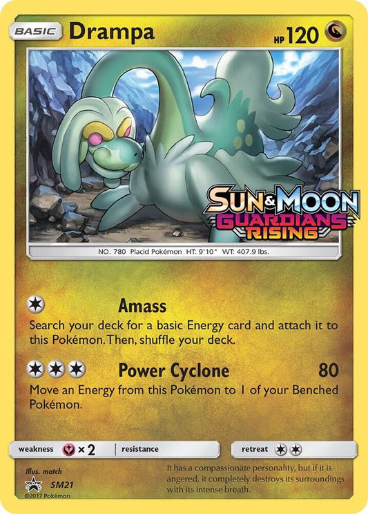 Pokemon Drampa SM21 SM Black Star Promos