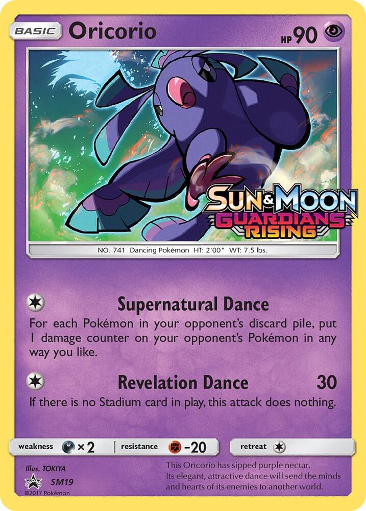 Pokemon Oricorio SM19 SM Black Star Promos
