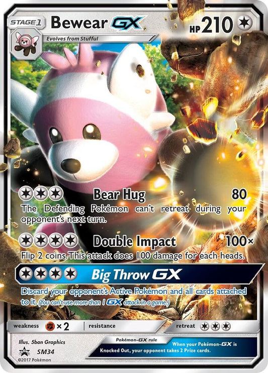 Pokemon Bewear GX SM34 SM Black Star Promos