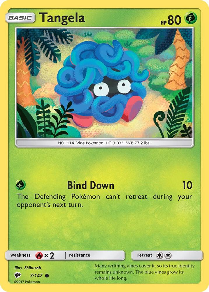 Pokemon Tangela 7/147 Burning Shadows