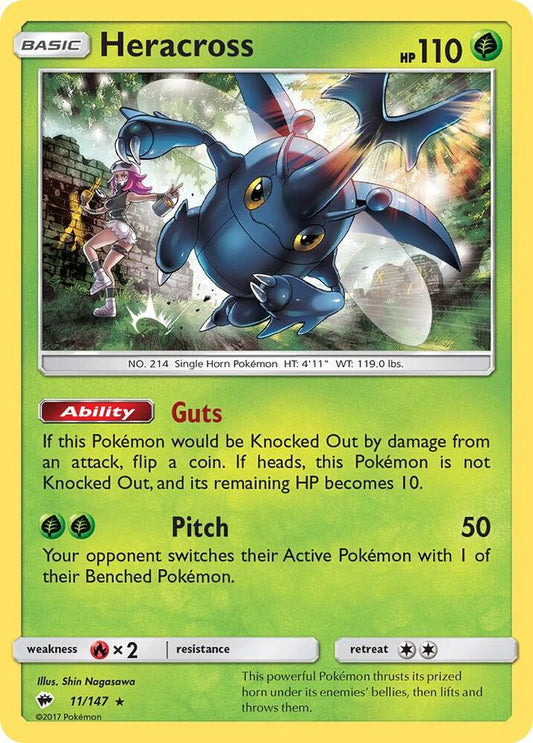 Pokemon Heracross 11/147 Burning Shadows