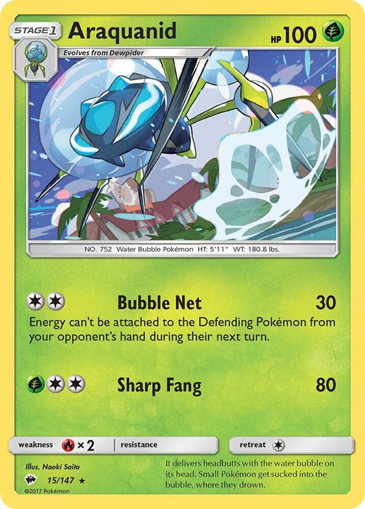 Pokemon Araquanid 15/147 Burning Shadows