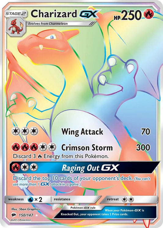 Pokemon Charizard GX 150/147 Burning Shadows