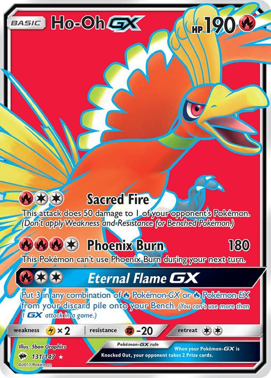 Pokemon Ho-Oh GX 131/147 Burning Shadows