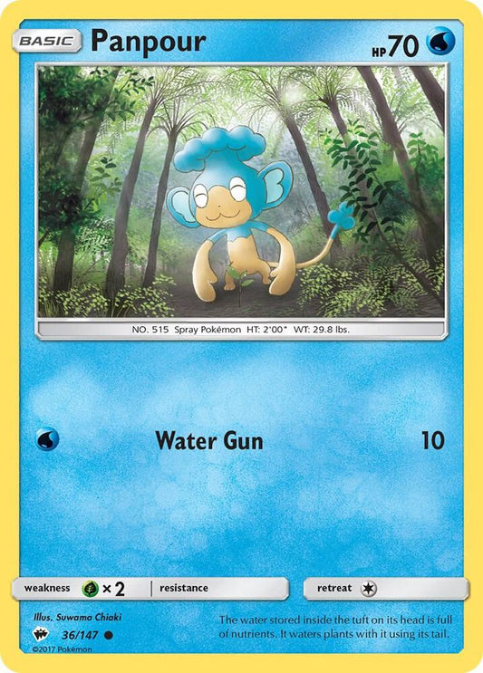 Pokemon Panpour 36/147 Burning Shadows