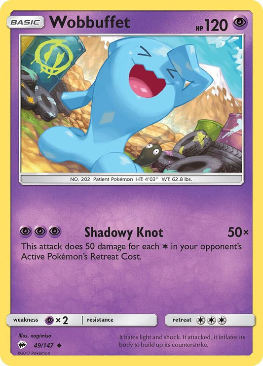 Pokemon Wobbuffet 49/147 Burning Shadows