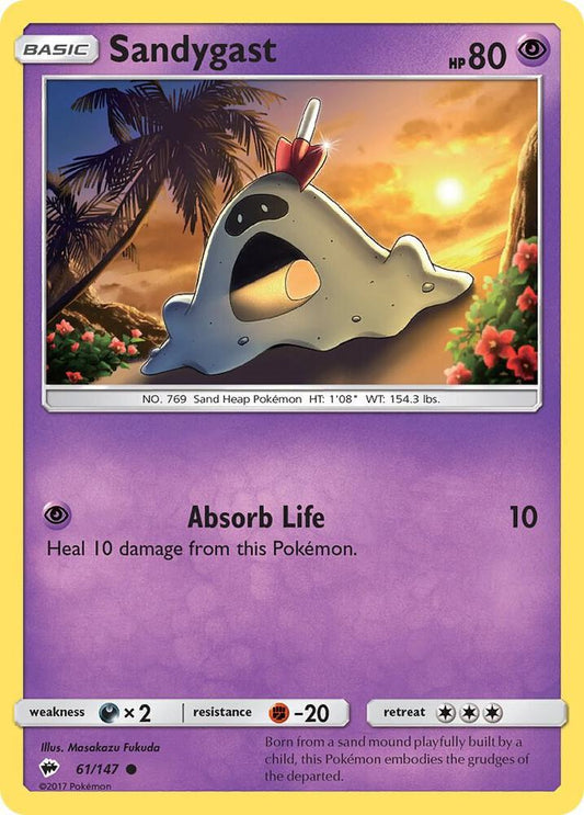Pokemon Sandygast 61/147 Burning Shadows