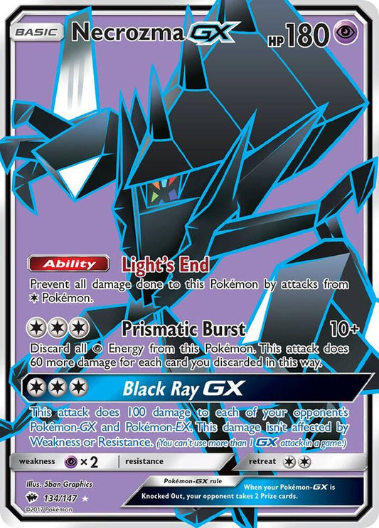 Pokemon Necrozma GX 134/147 Burning Shadows