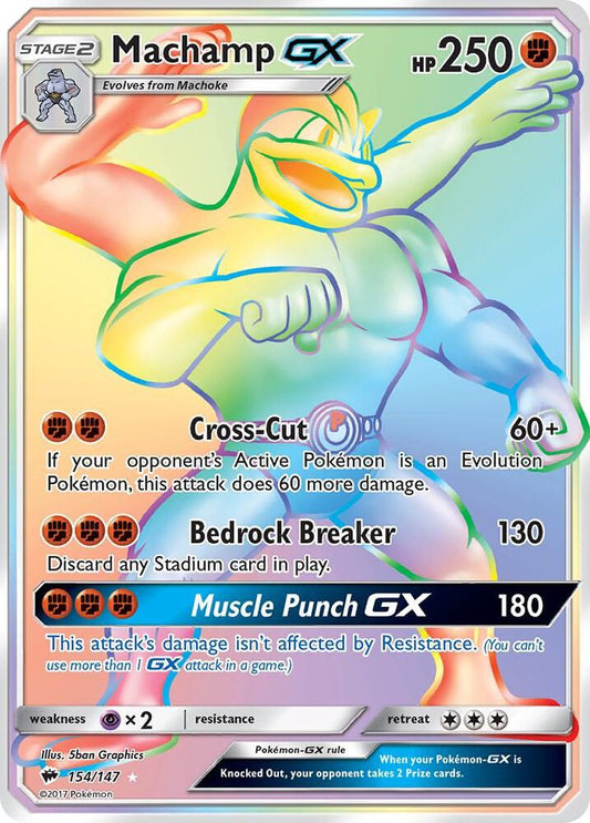 Pokemon Machamp GX 154/147 Burning Shadows