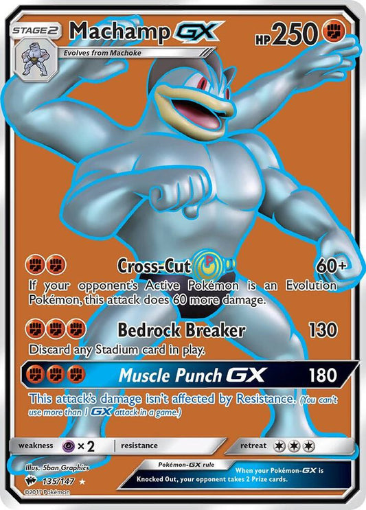 Pokemon Machamp GX 135/147 Burning Shadows
