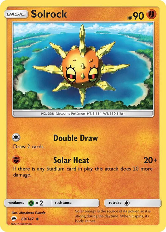 Pokemon Solrock 69/147 Burning Shadows